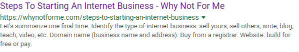 Steps To Starting An Internet Business